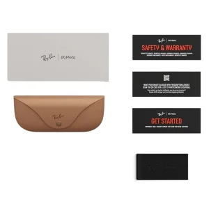 Смарт-очки Ray-Ban Meta Skyler Standard Shiny Chalky Gray / Clear Sapphire Transition (RW4010 6700MF 52-20)