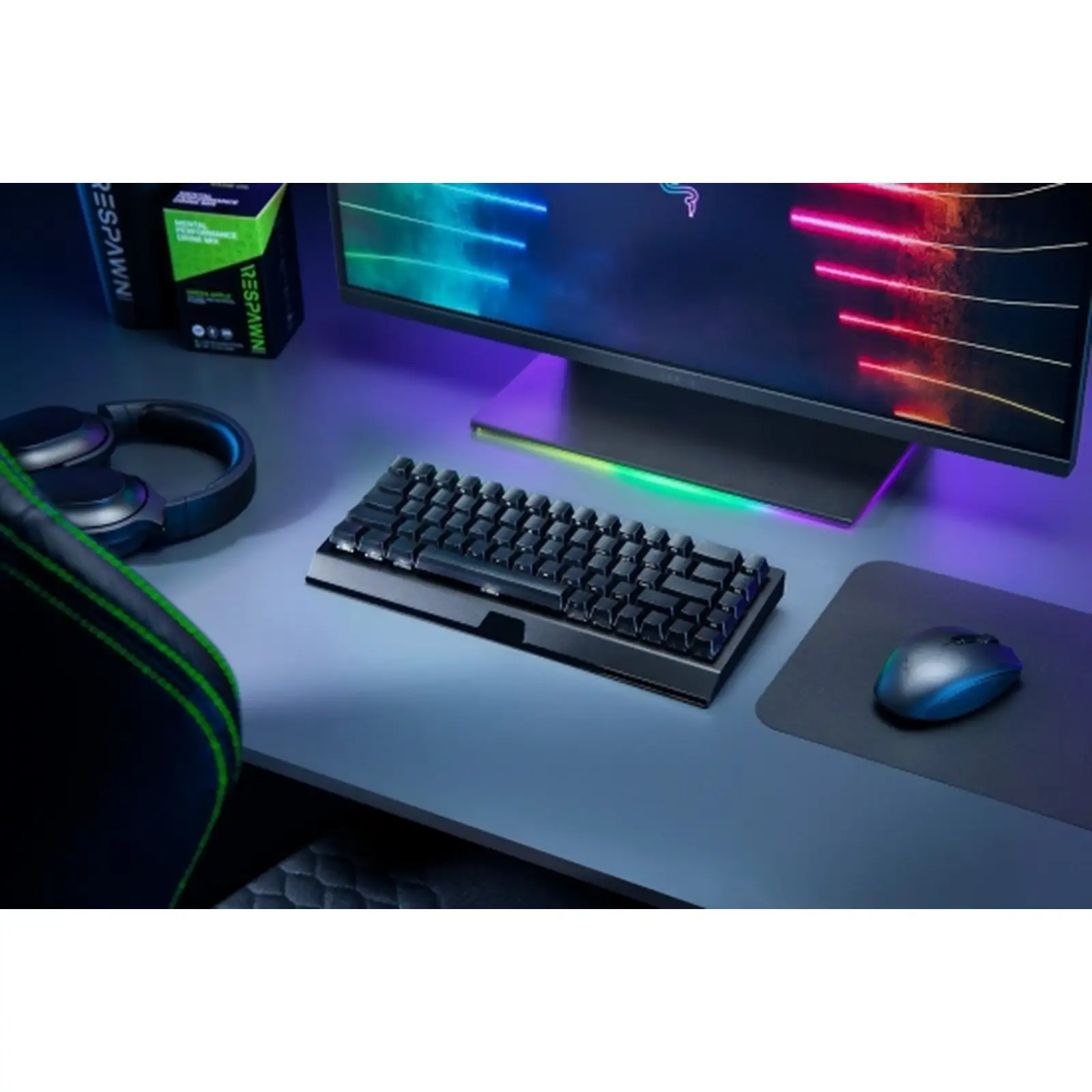 Клавіатура Razer BlackWidow V3 Mini Hyperspeed Yellow Switch (RZ03-03890300-R3W1) (Великобританська розкладка)