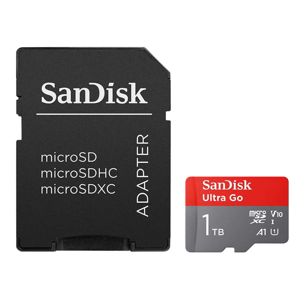 Карта памяти SanDisk 1 TB microSDXC UHS-I Ultra Go Card with Adapter Carte (SDSQUVC-1T00-GZ6MA)