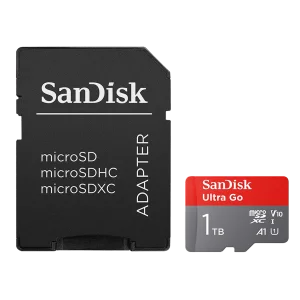 Карта памяти SanDisk 1 TB microSDXC UHS-I Ultra Go Card with Adapter Carte (SDSQUVC-1T00-GZ6MA)