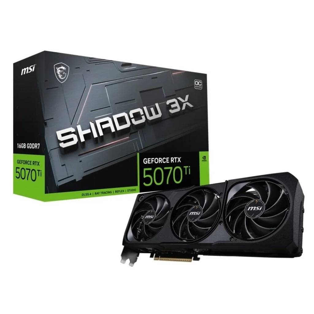 Відеокарта MSI GeForce RTX 5070 Ti 16G SHADOW 3X OC