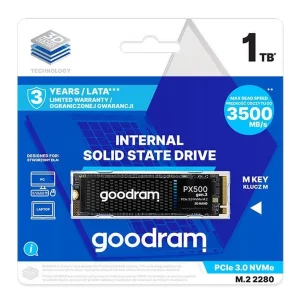 SSD внутренние GOODRAM PX500 M.2 2280 PCIe Gen.3 1 TB (SSDPR-PX500-01T-80-G3) UA