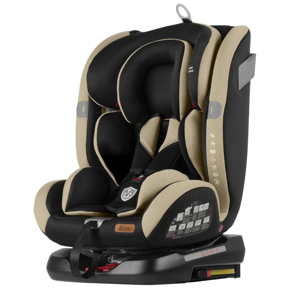 Автокрісло TILLY Bliss T-535 Latte Beige 0+1+2+3 ISOFIX з поворотом