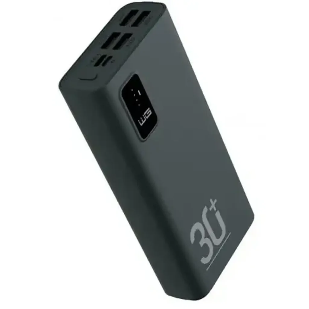 Зовнішній акумулятор WG Veronika 30000 mAh USB-C PD 20W Black
