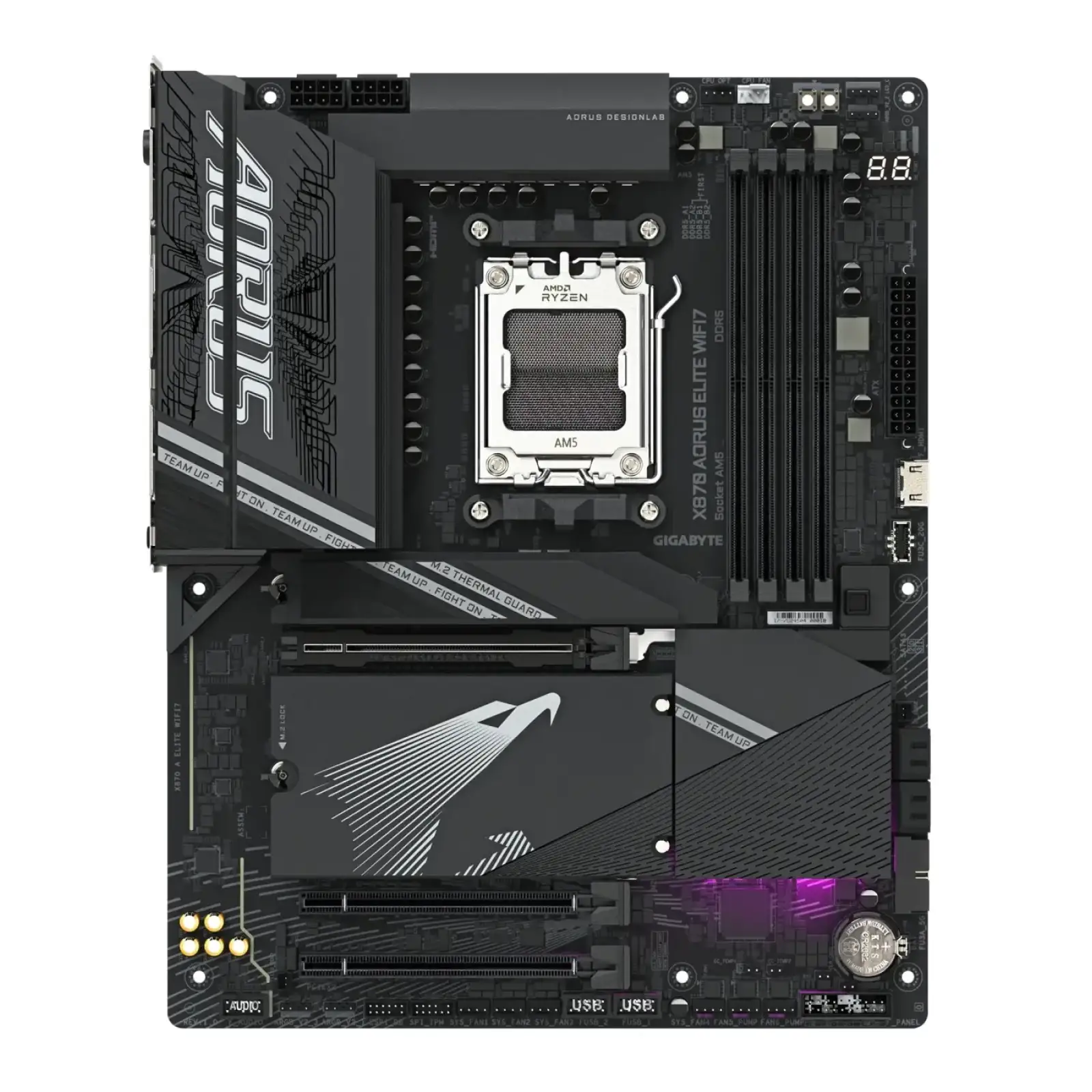 Материнская плата GIGABYTE X870 AORUS ELITE WIFI7 (sAM5, AMD X870)
