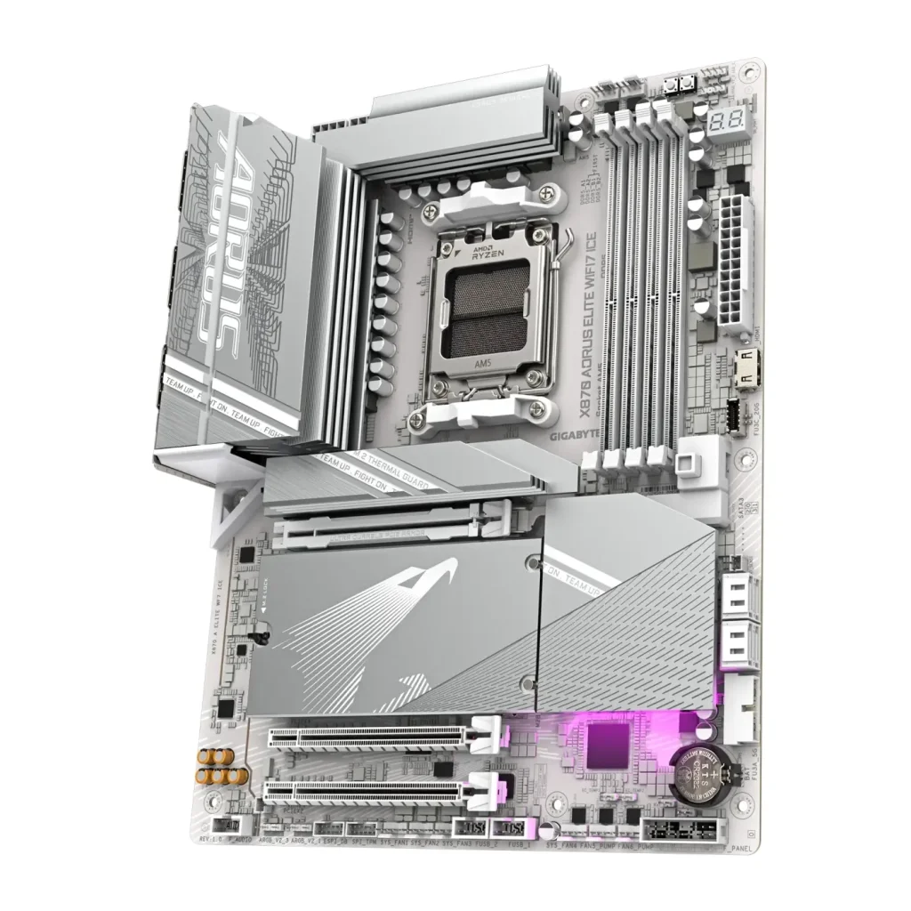 Материнська плата GIGABYTE X870 AORUS ELITE WIFI7 ICE (sAM5, AMD X870)