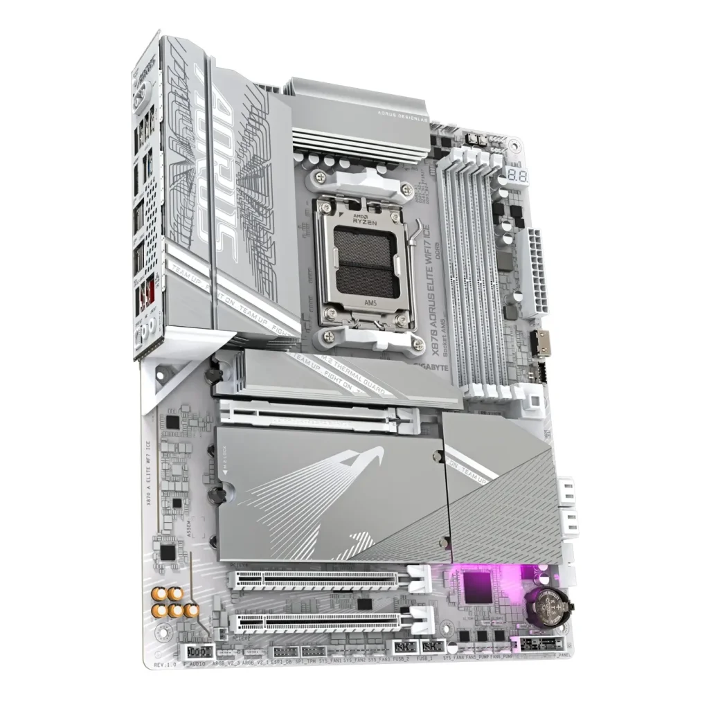 Материнська плата GIGABYTE X870 AORUS ELITE WIFI7 ICE (sAM5, AMD X870)