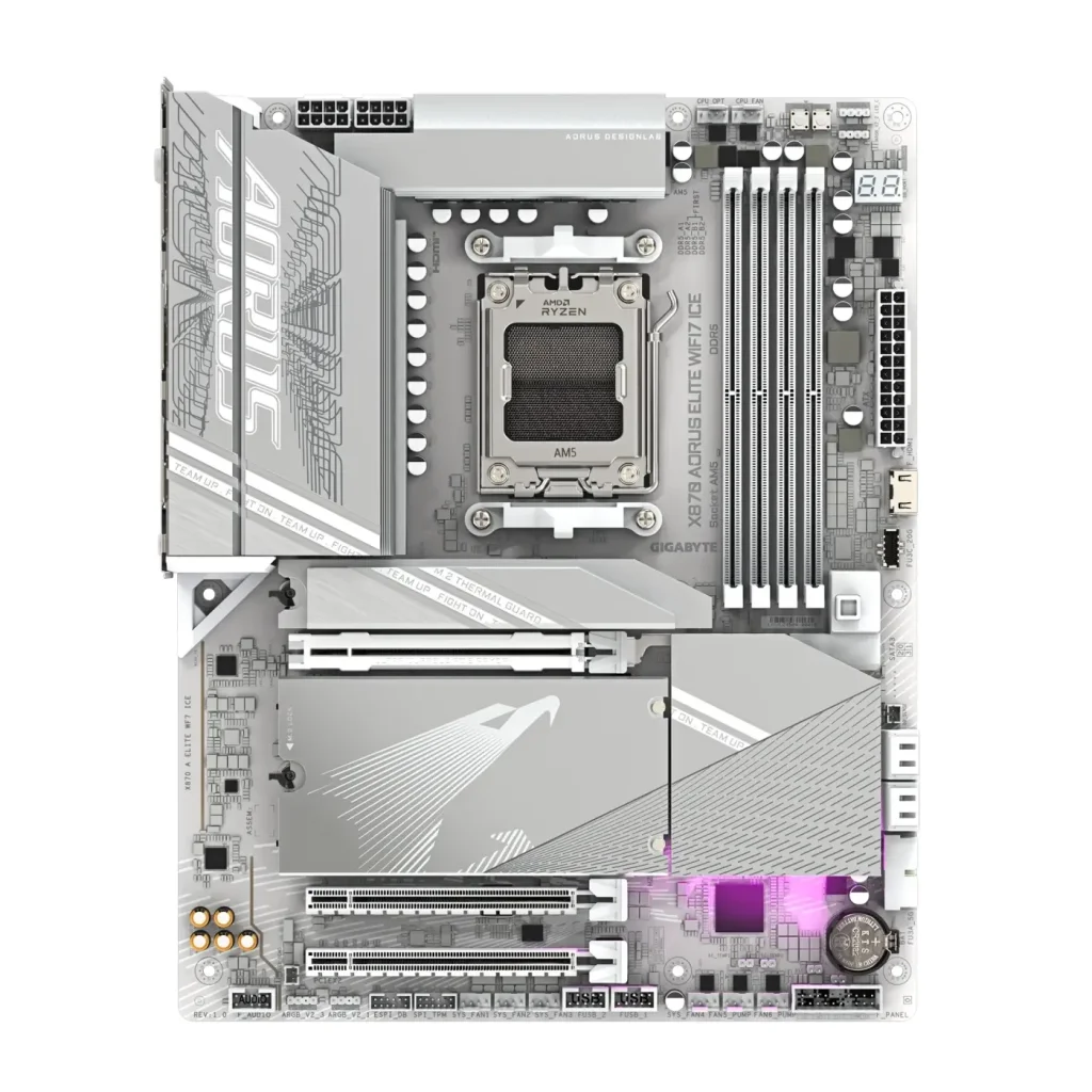 Материнська плата GIGABYTE X870 AORUS ELITE WIFI7 ICE (sAM5, AMD X870)