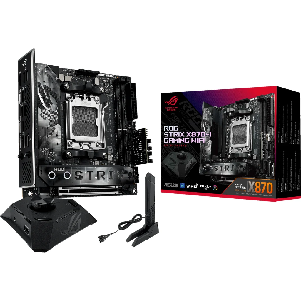 Материнська плата Asus ROG STRIX X870-I GAMING WIFI (sAM5, AMD X870) UA
