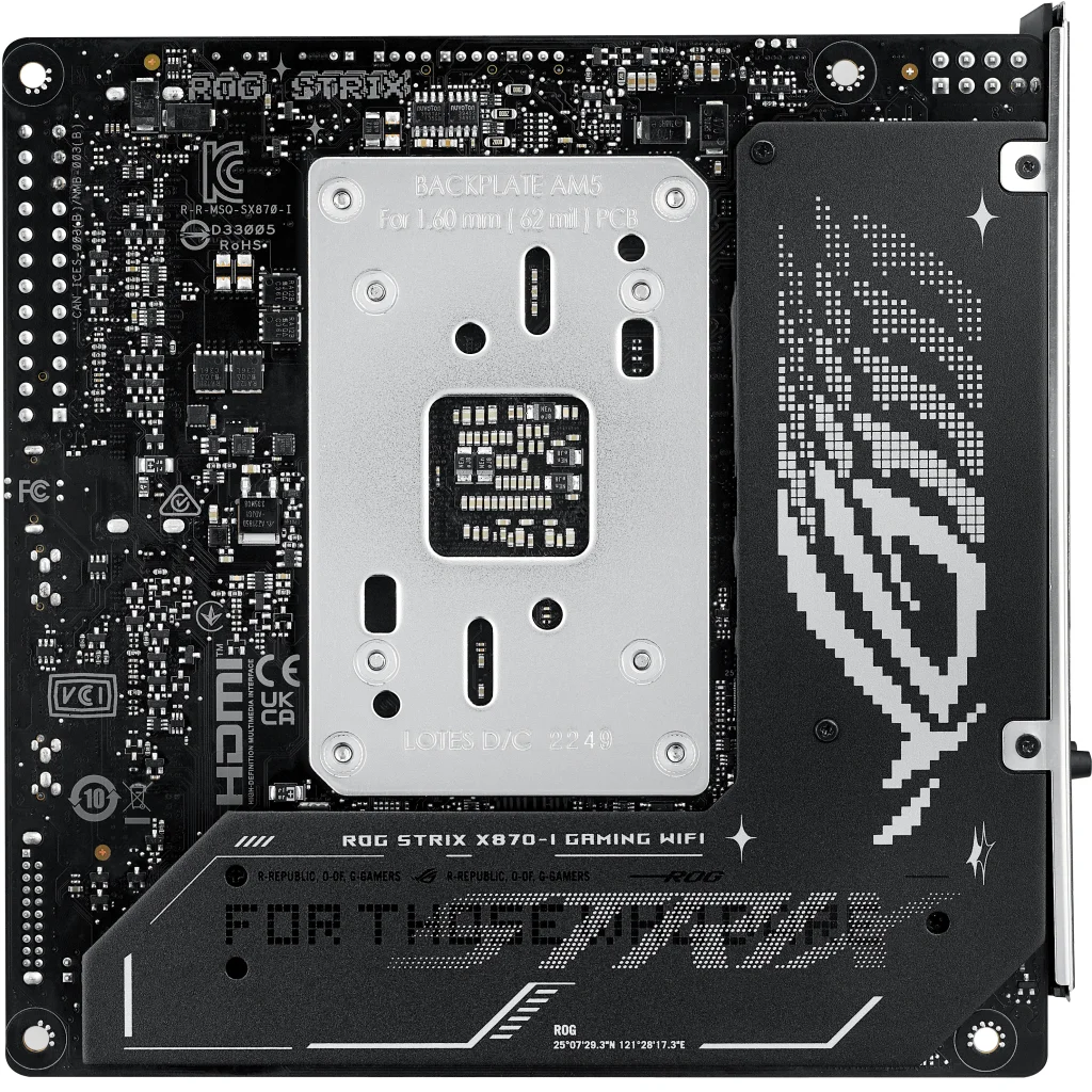 Материнська плата Asus ROG STRIX X870-I GAMING WIFI (sAM5, AMD X870) UA