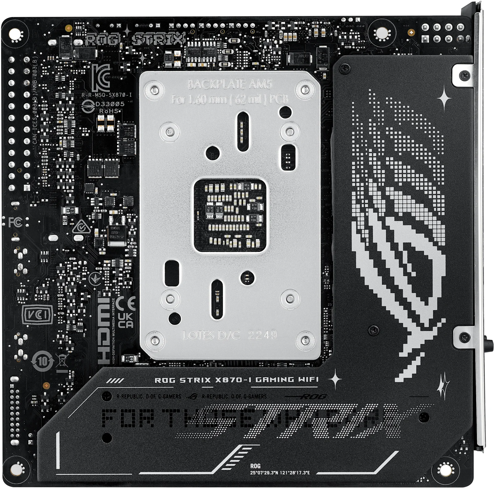 Материнська плата Asus ROG STRIX X870-I GAMING WIFI (sAM5, AMD X870) UA