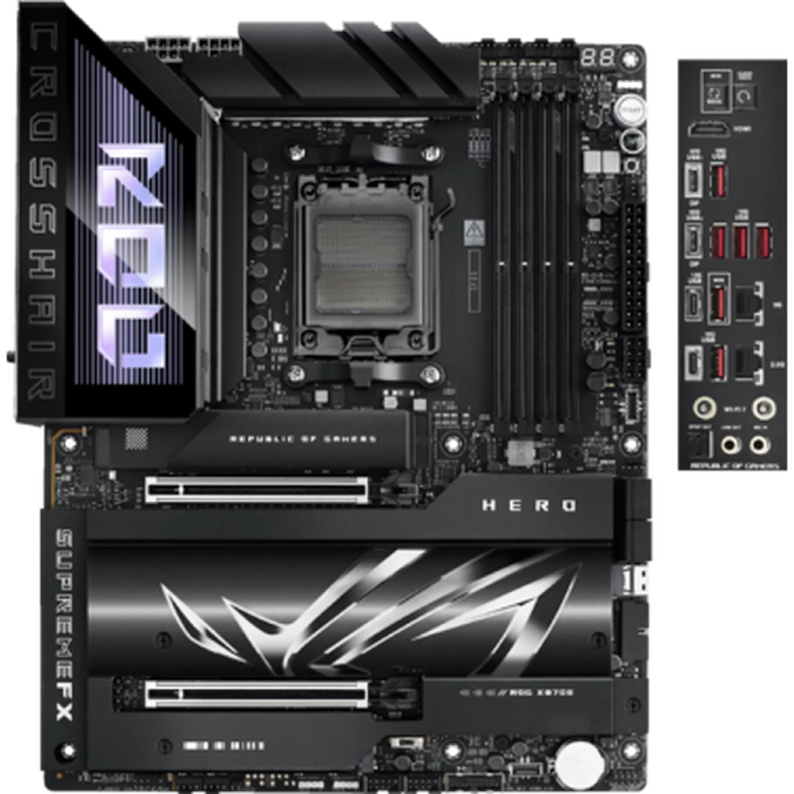 Материнська плата Asus ROG CROSSHAIR X870E HERO (sAM5, AMD X870E) UA