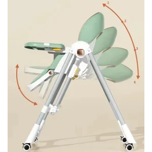 Стульчик-шезлонг для кормления 2в1 BabyChair Z901 Grey