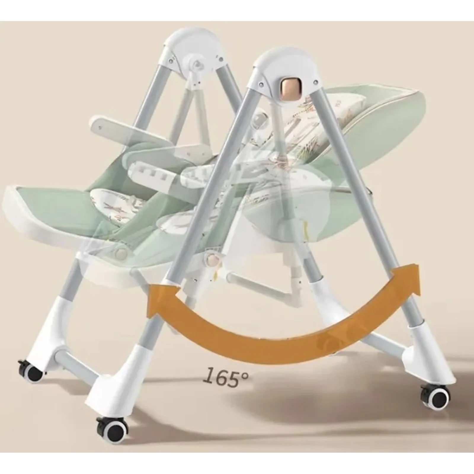 Стільчик-шезлонг для годування 2в1 BabyChair Z901 Grey