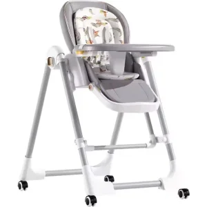 Стульчик-шезлонг для кормления 2в1 BabyChair Z901 Grey