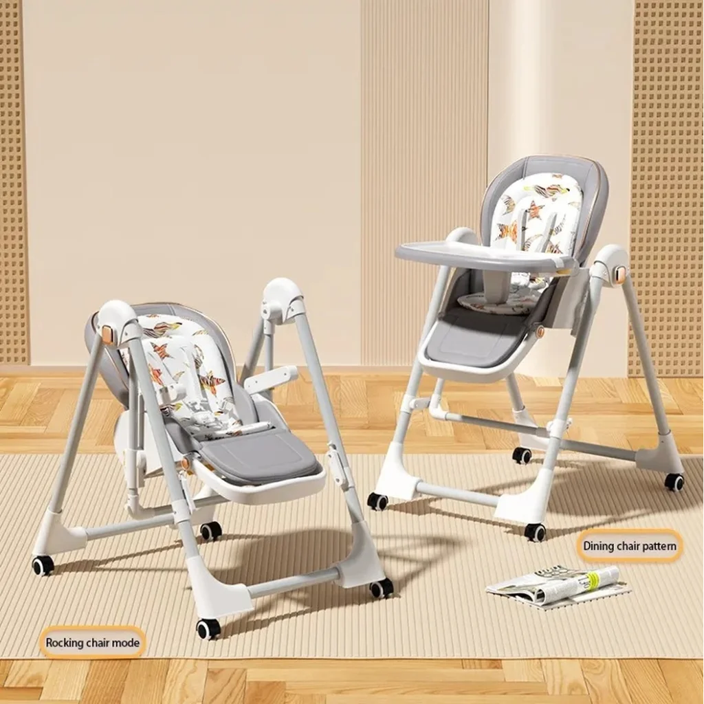 Стульчик-шезлонг для кормления 2в1 BabyChair Z901 Grey