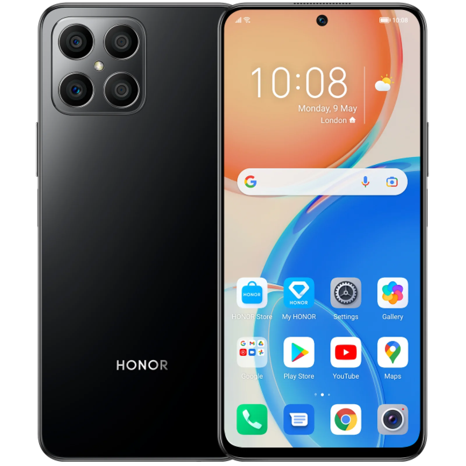 Смартфон Honor X8 6/128Gb Midnight Black EU