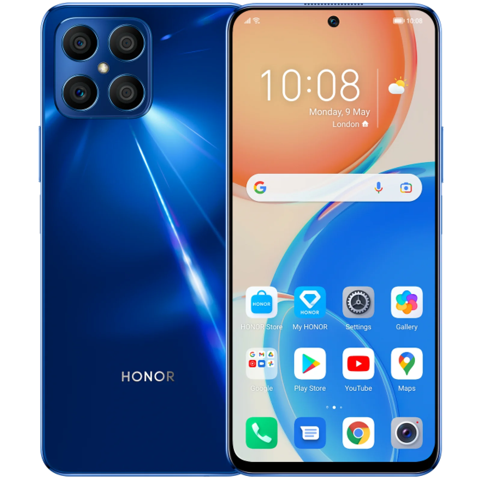 Смартфон Honor X8 6/128Gb Ocean Blue EU