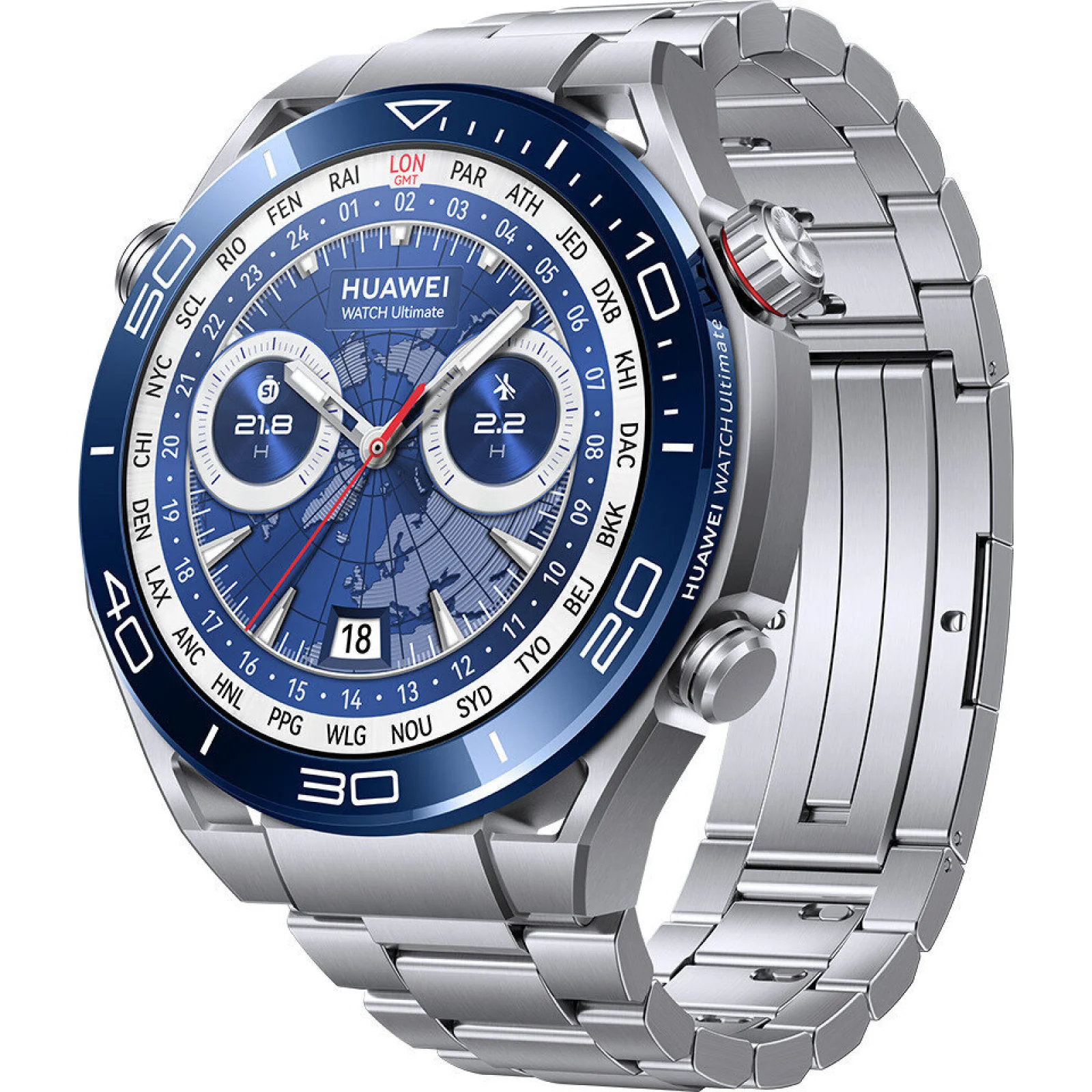 Смарт-часы Huawei Watch Ultimate 48mm Voyage Blue (55020AGG)