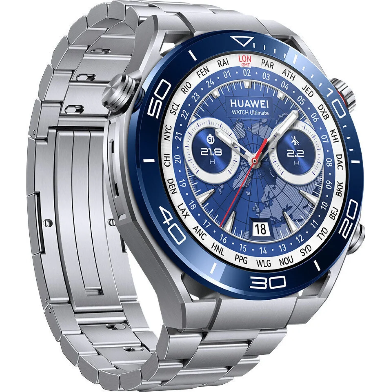 Смарт-часы Huawei Watch Ultimate 48mm Voyage Blue (55020AGG)
