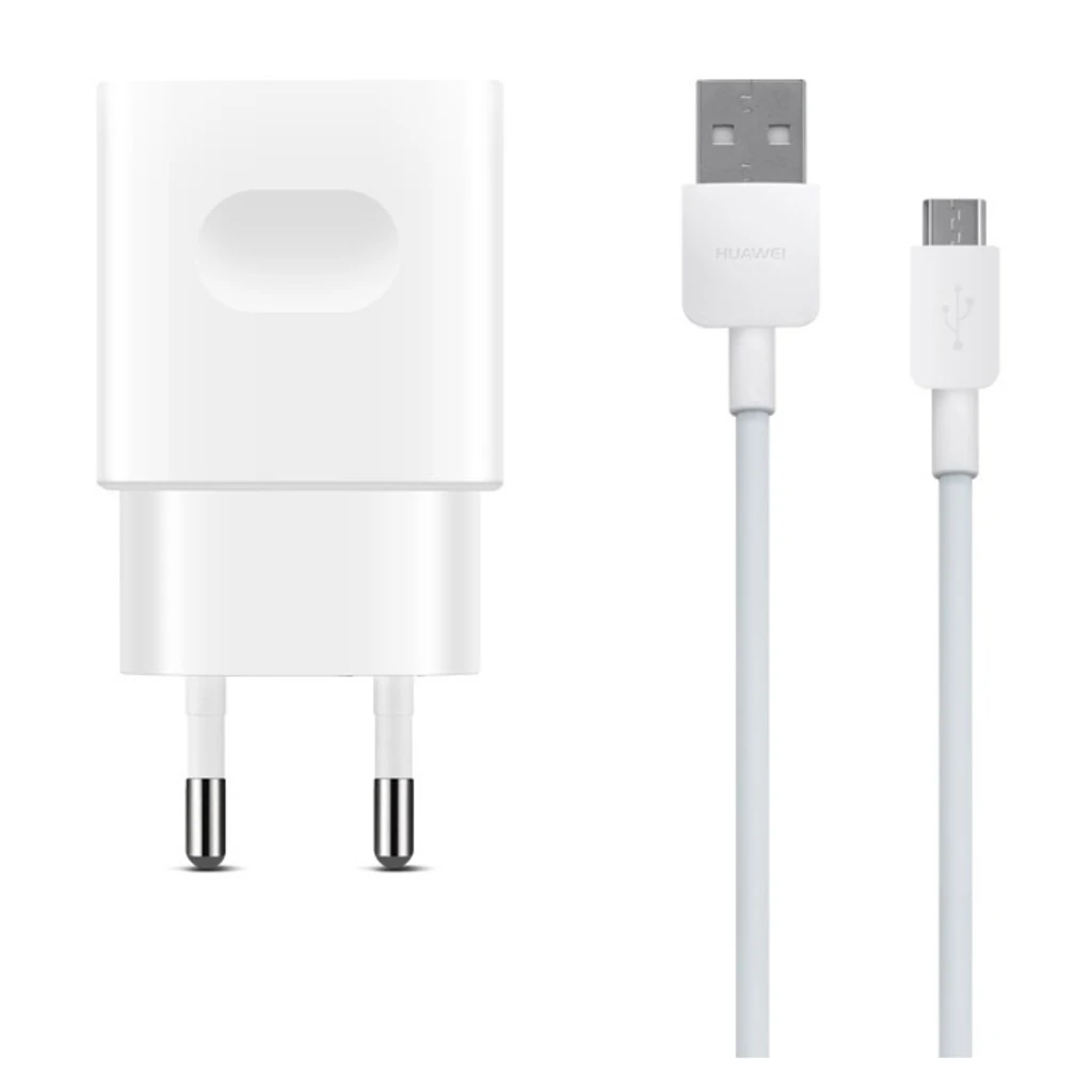 Сетевое зарядное устройство Huawei AP32 QuickCharge USB to microUSB Cable White