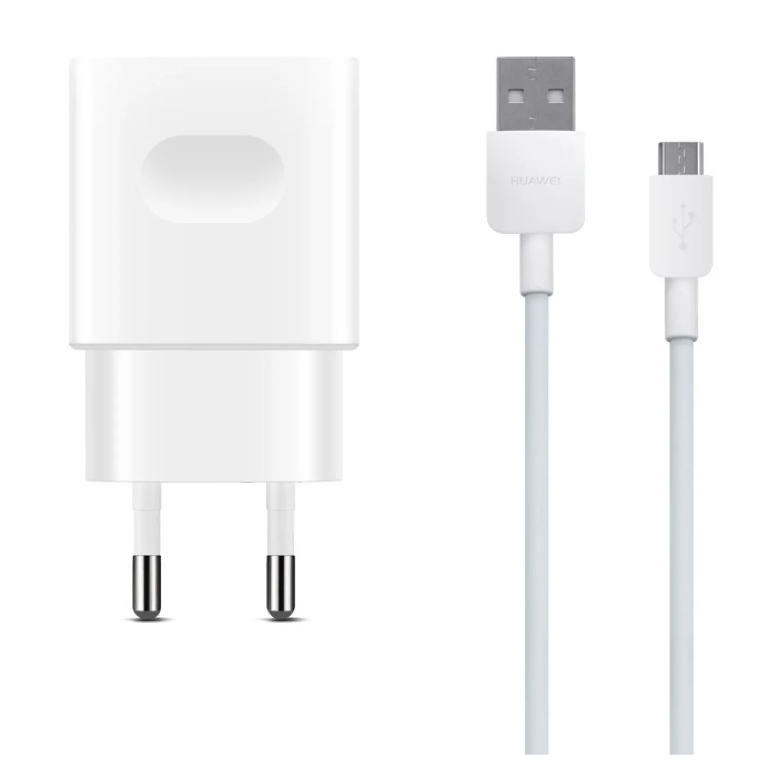 Мережевий зарядний пристрій Huawei AP32 QuickCharge USB to microUSB Cable White
