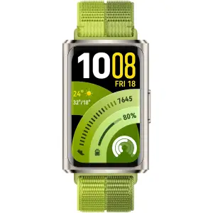 Колір ремінця: Зелений - Фітнес-браслет Huawei Band 11 Pro Green (55020GVG)
