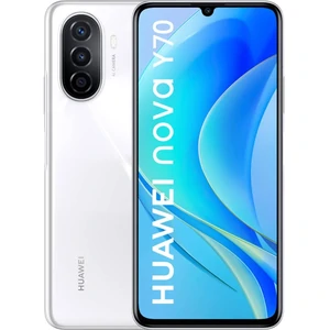 Цвет: Белый - Смартфон Huawei Nova Y70 4/128GB Pearl White (51097CNR) UA