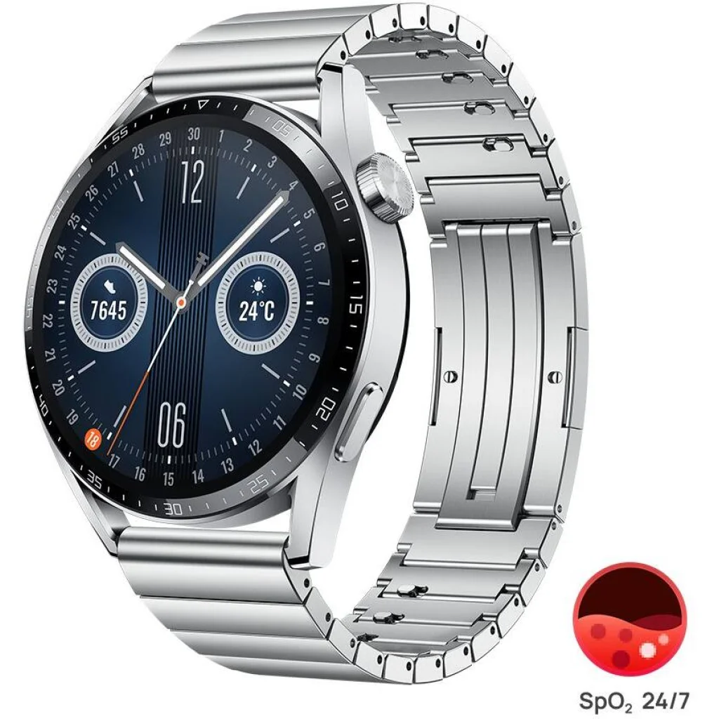 Смарт-годинник Huawei Watch GT 3 46mm Stainless Steel