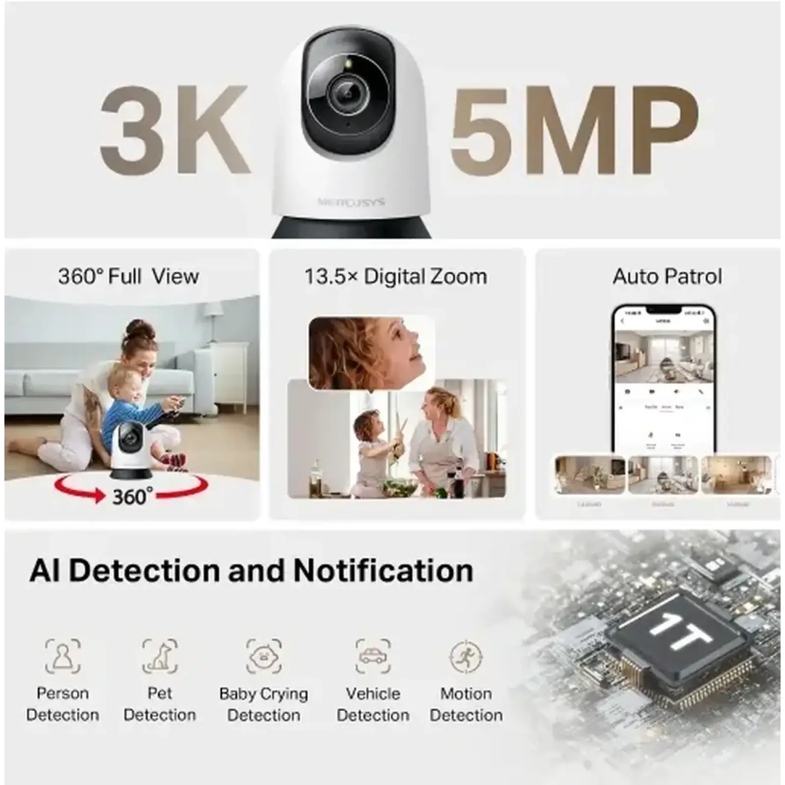 IP-камера Mercusys MC230 3K 5MP UA