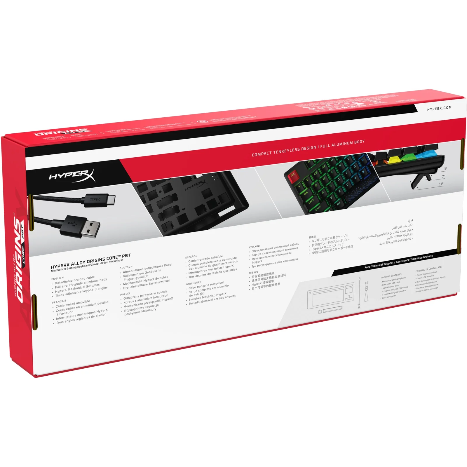 Клавиатура HyperX Alloy Origins Core PBT HX Aqua (639N9AA) UA