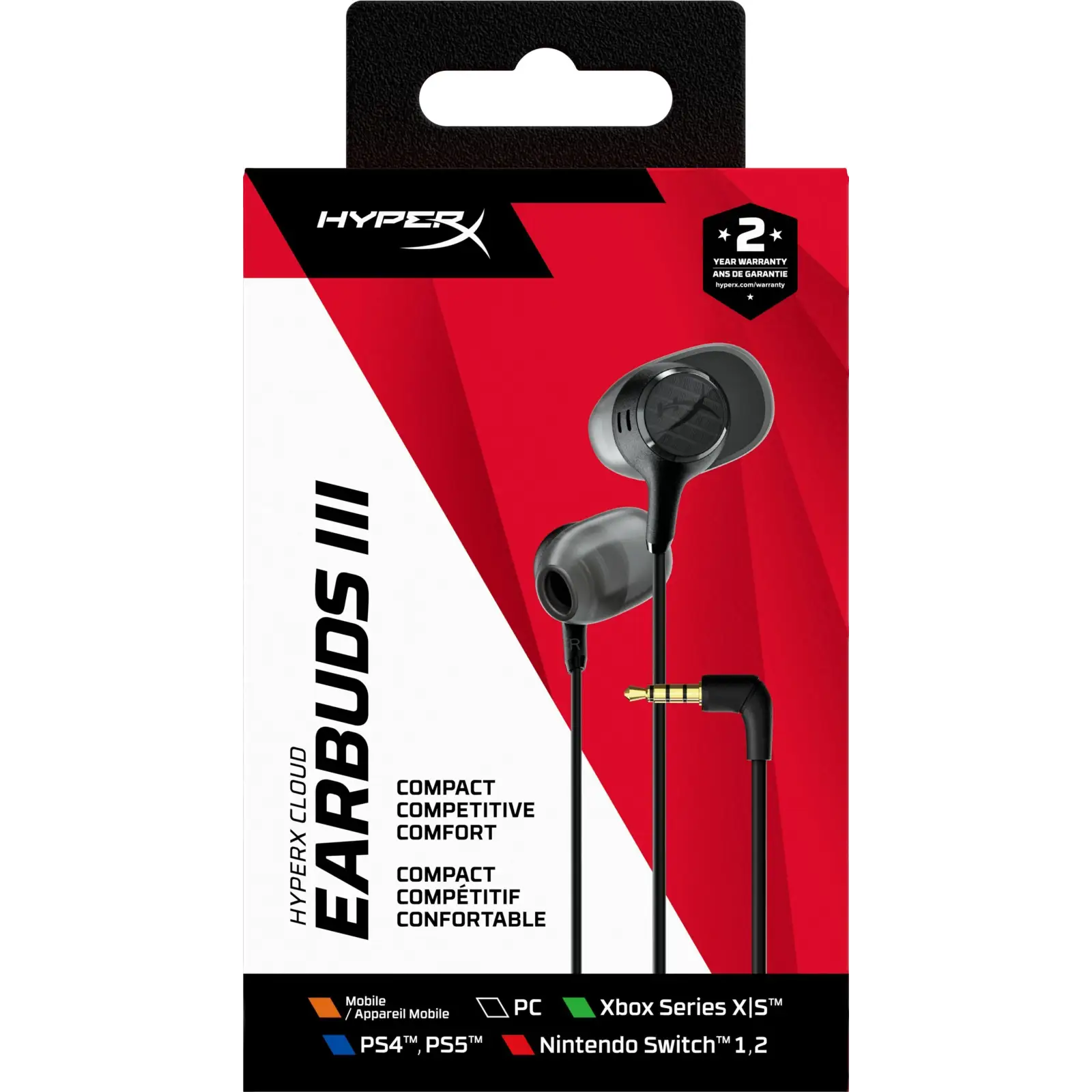 Гарнітура ігрова HyperX Cloud Earbuds III Black (BN7R9AA) UA