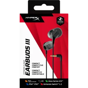Гарнітура ігрова HyperX Cloud Earbuds III Black (BN7R9AA) UA