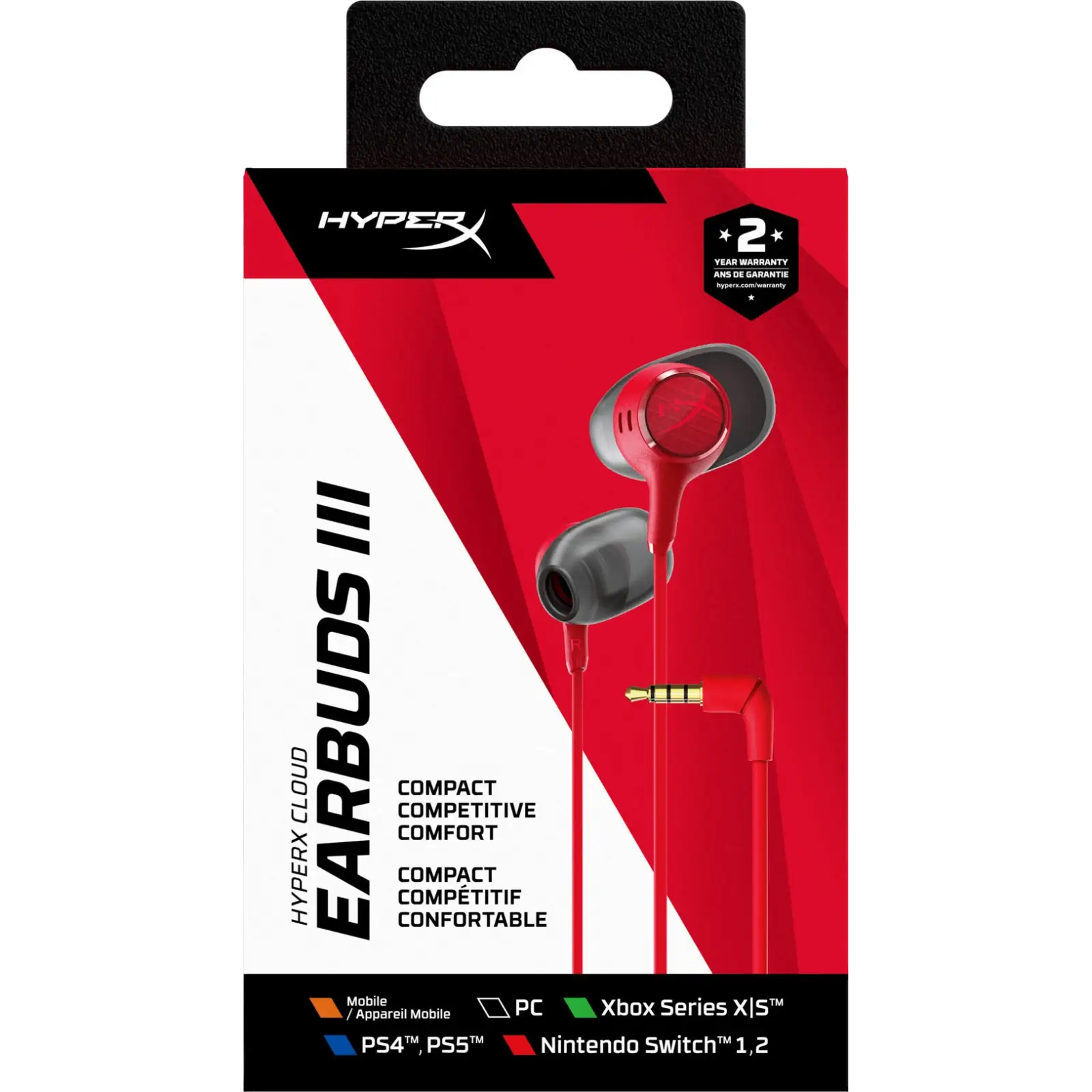 Гарнітура ігрова HyperX Cloud Earbuds III Red (BN7S0AA) UA