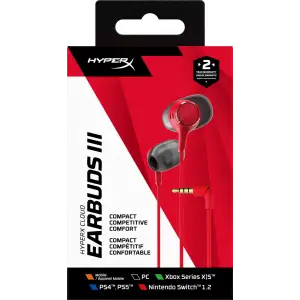 Гарнітура ігрова HyperX Cloud Earbuds III Red (BN7S0AA) UA
