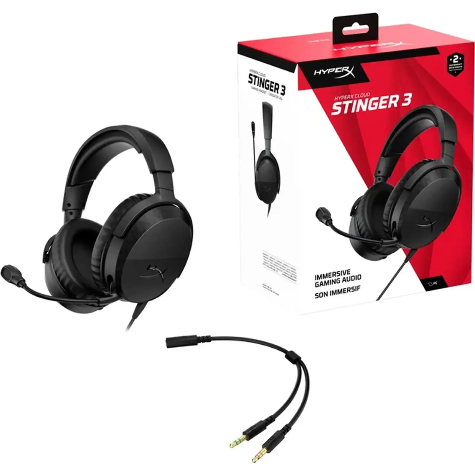 Гарнітура ігрова HyperX Cloud Stinger 3 Wired Black (BS1T5AA) UA