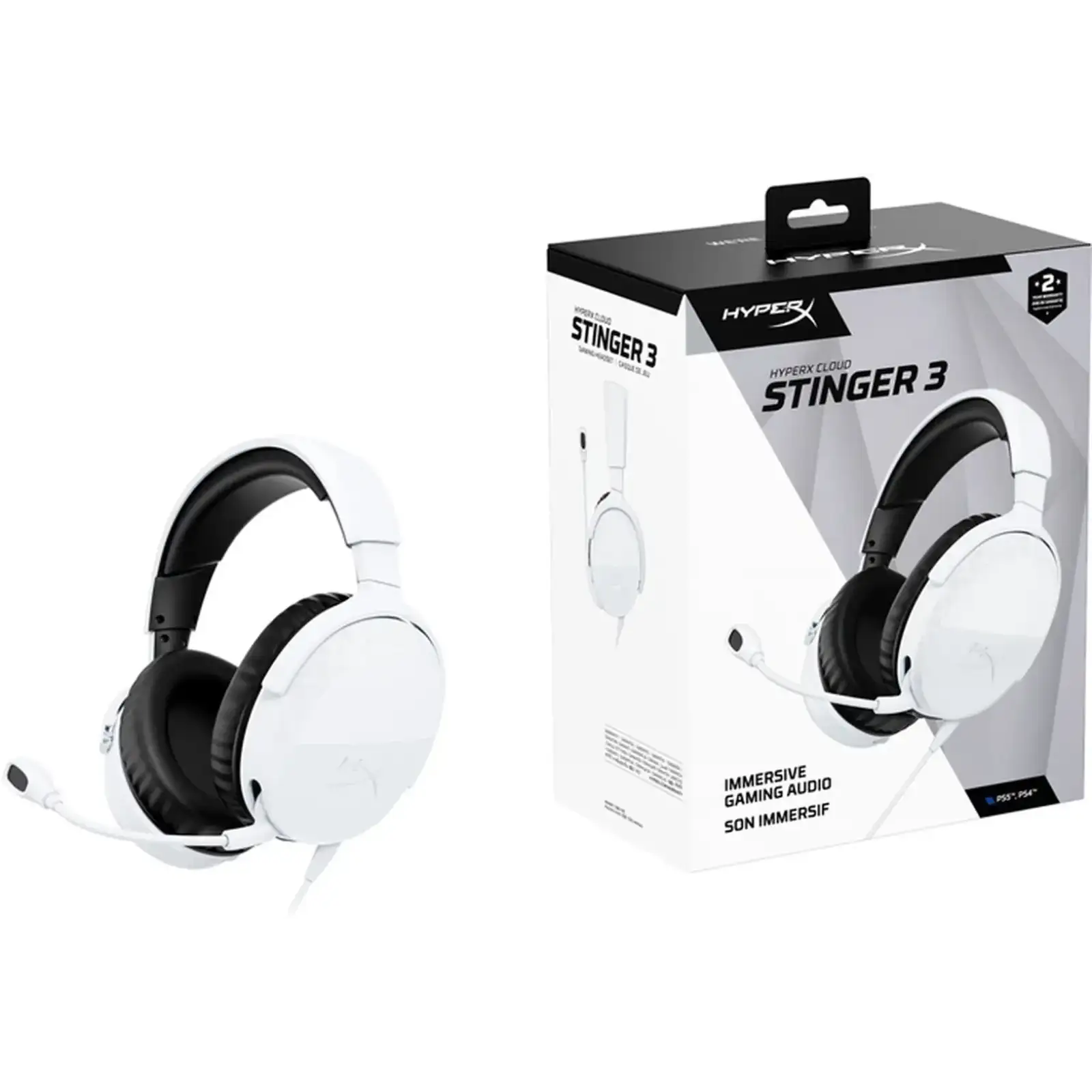Гарнітура ігрова HyperX Cloud Stinger 3 Wired White (BS1T6AA) UA