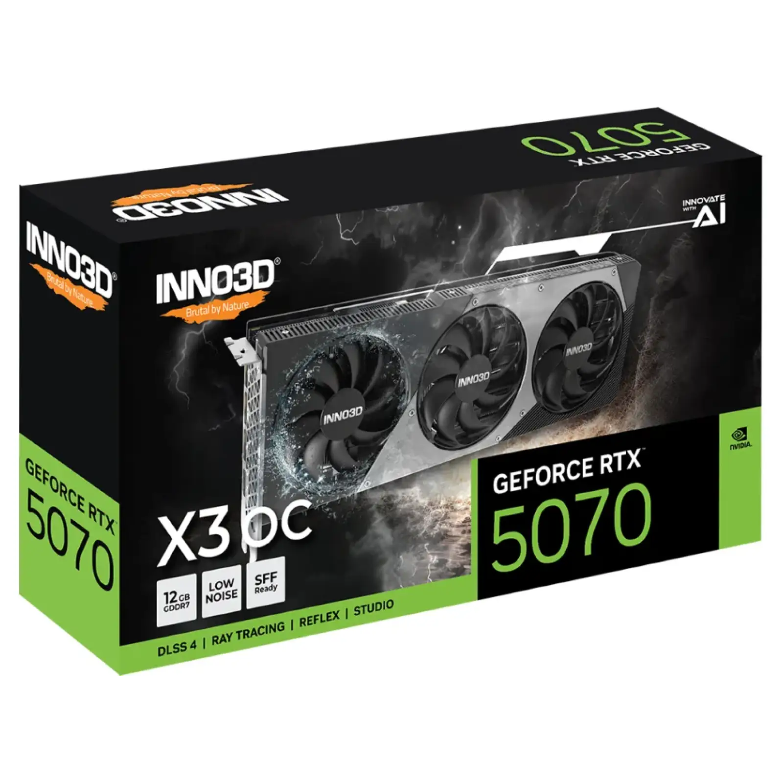 Видеокарта Inno3D GeForce RTX 5070 X3 OC 12G (N50703-12D7X-195064L) UA