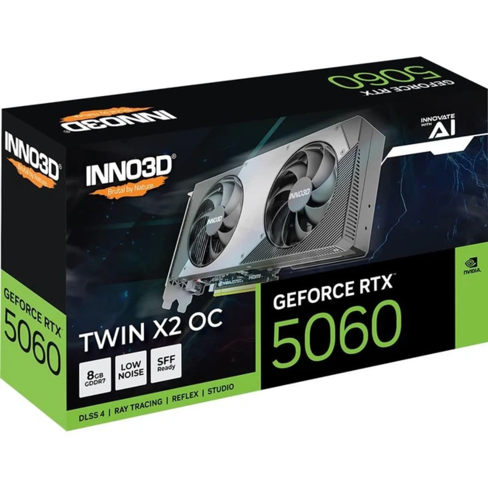 Відеокарта INNO3D GeForce RTX 5060 X2 OC (N50602-08D7X-195070N) UA