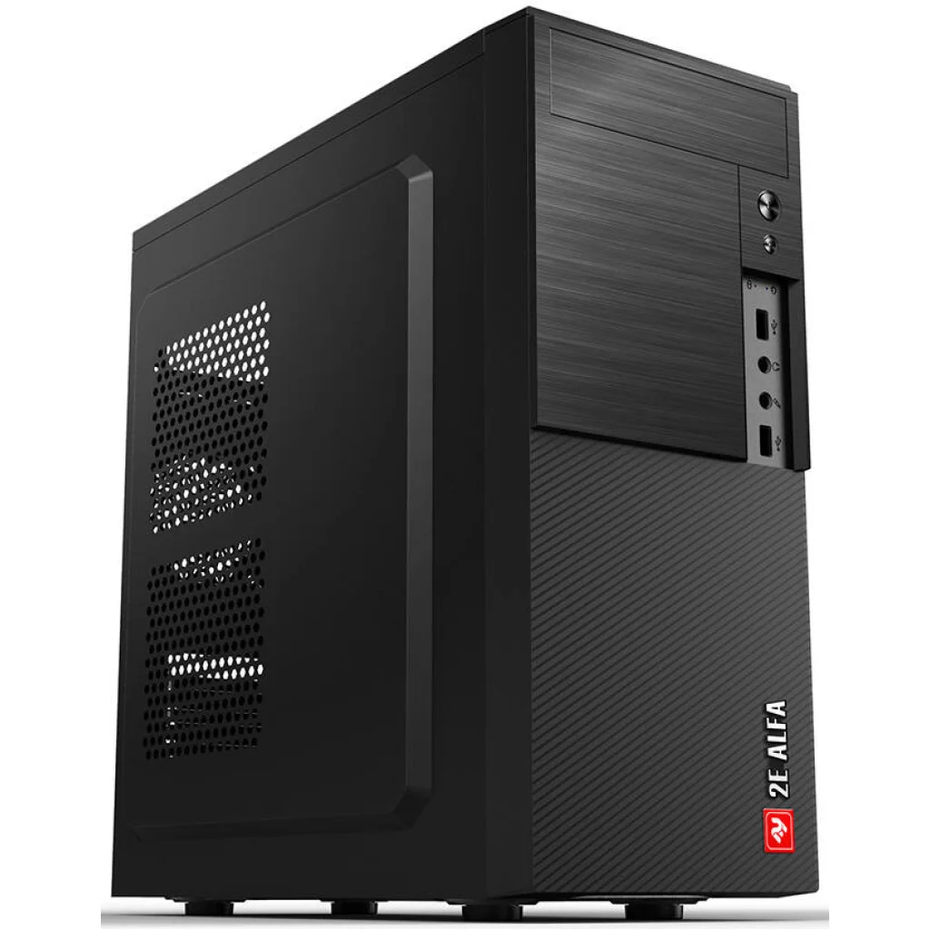 Комп.корпус 2E Alfa Black (2E-E190-3U) без БП
