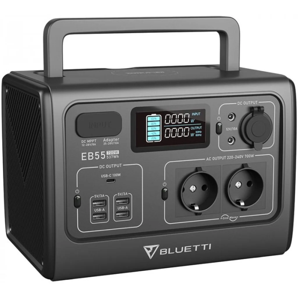 Зарядная станция Bluetti PowerOak EB55 537Wh 700W 150000mAh (PB930340)