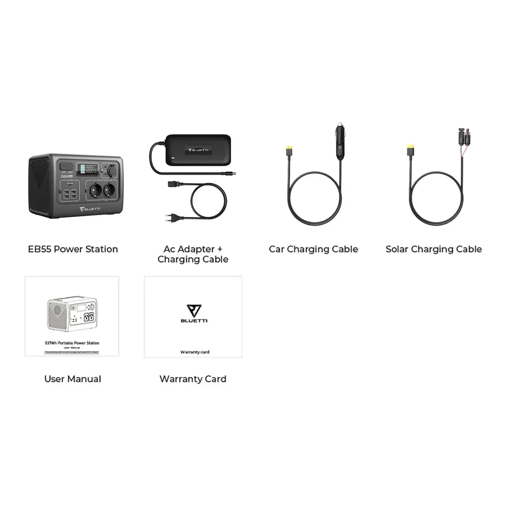 Зарядная станция Bluetti PowerOak EB55 537Wh 700W 150000mAh (PB930340)