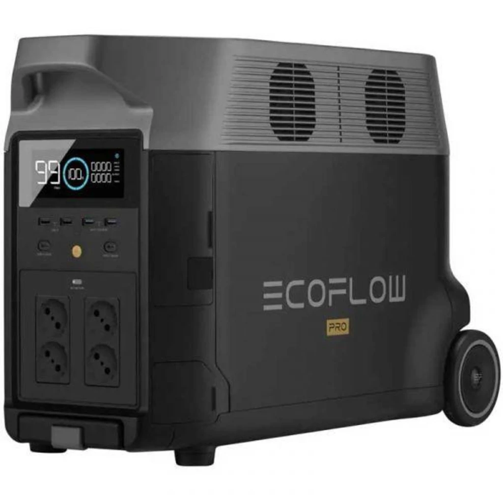 Комплект енергонезалежності EcoFlow PowerStream - мікроінвертор 600W + зарядна станція Delta Pro + 2 x 400W стаціонарні сонячні панелі