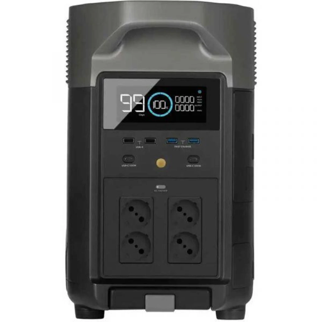 Комплект енергонезалежності EcoFlow PowerStream - мікроінвертор 600W + зарядна станція Delta Pro + 2 x 400W стаціонарні сонячні панелі