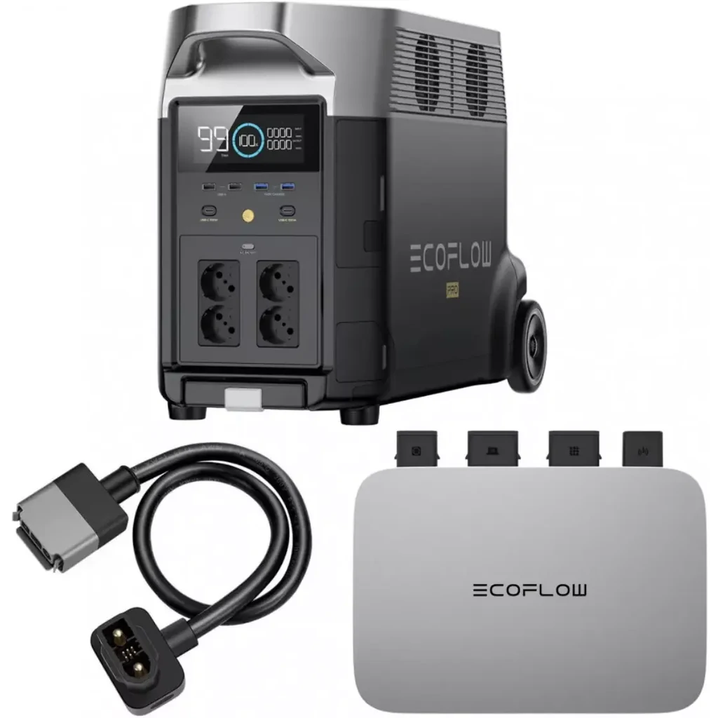 Комплект енергонезалежності EcoFlow PowerStream - мікроінвертор 800W + зарядна станція Delta Pro