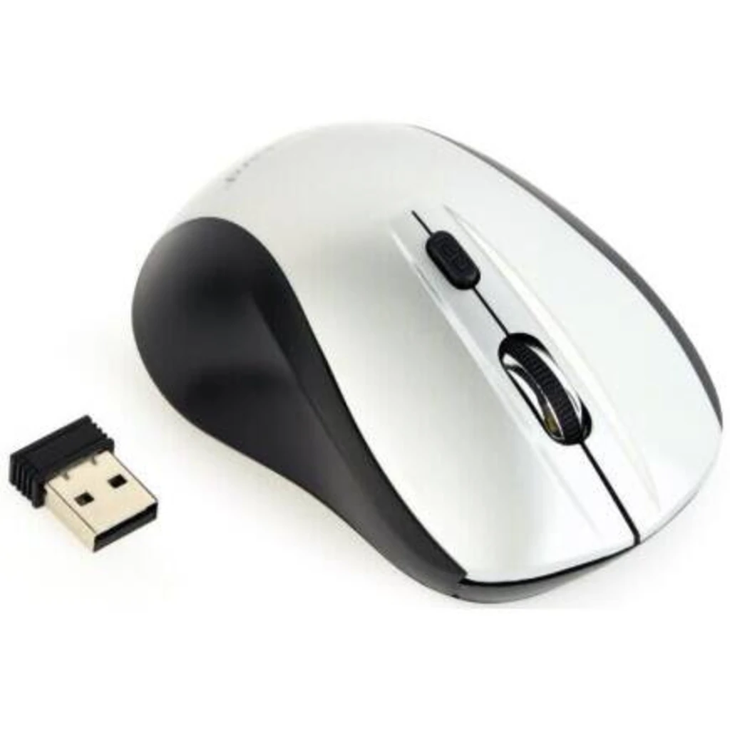 Миша бездротова Gembird MUSW-4B-02-BS Wireless Black/Silver