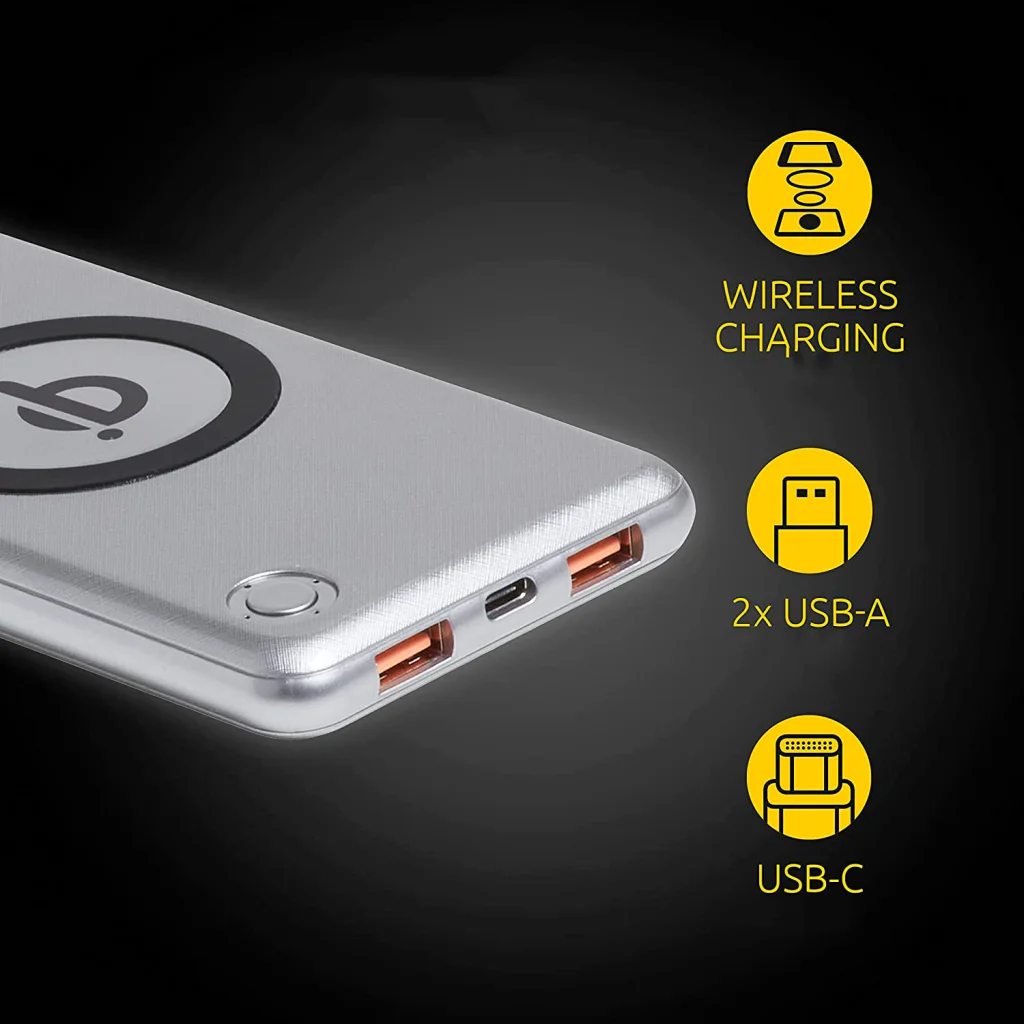 Зовнішній акумулятор Intenso WPD10000 10000mAh Silver (7343531) UA