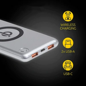 Зовнішній акумулятор Intenso WPD10000 10000mAh Silver (7343531) UA