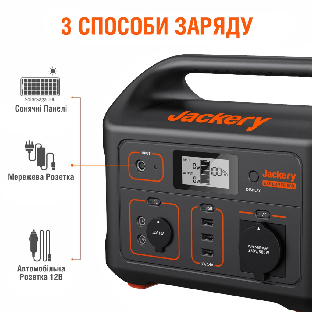 Зарядна станція Jackery Explorer 500EU UA