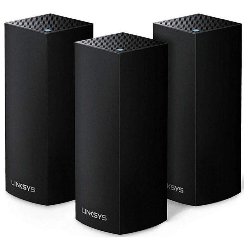Бездротовий маршрутизатор Linksys Velop Intelligent Mesh WiFi System 3-Pack Black (WHW0303B)